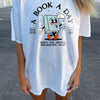 A Book A Day Retro Shirt Sweatshirt Oversized  Bookworm BookTok Romance Reader Gift For Book Lover