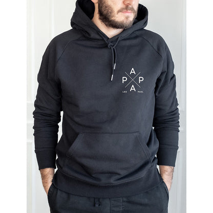 Personalized PAPA Hoodie with Kid's Names Father's Day Gift New Dad Gift