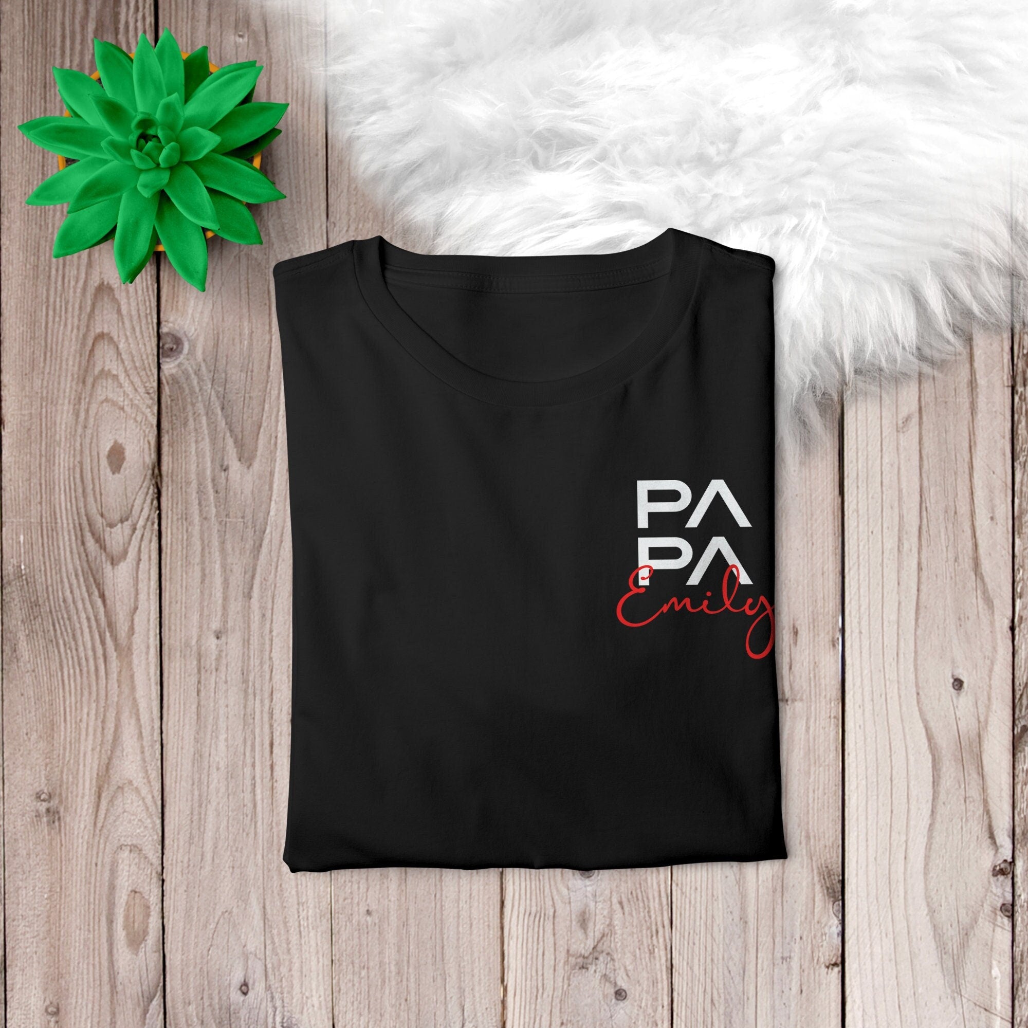 Personalized PAPA Sweatshirt Hoodie Kid's Names Father's Day Gift New Dad Gift