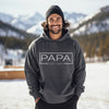Personalized PAPA EST Sweatshirt Hoodie with Kid's Names On Sleeve Father's Day Gift For Him