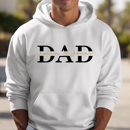 Personalized DAD Hoodie with Kid's Names Father's Day Gift Cool Dad Gift