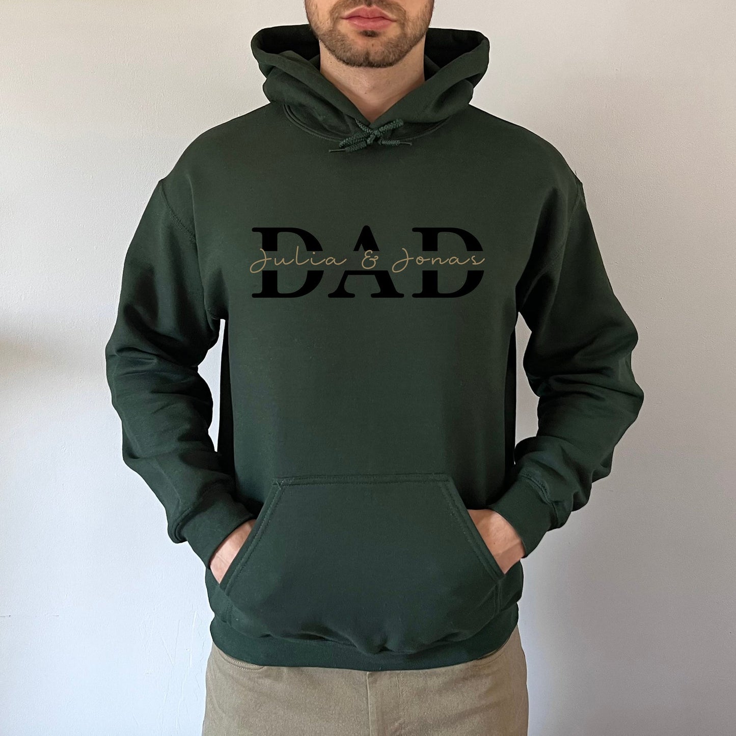 Personalized DAD Hoodie with Kid's Names Father's Day Gift Cool Dad Gift