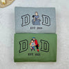 Embroidered Father and Son/Daughter Sweatshirt Hoodie with Photo Father's Day Gift