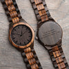 Personalized Men's Engraved Wooden Watch Valentine's Day Anniversary Gifts for Him