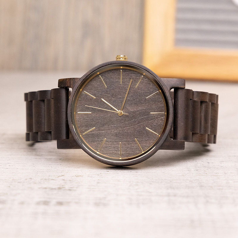 Personalized Our Adventure Men's Engraved Wooden Watch Valentine's Day Anniversary Gifts for Husband