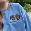 Custom Embroidered Pet Crewneck Sweatshirt Love Gifts for Pet Lovers