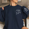 Personalized Besties Sweatshirt, Custom Best Friend Sweatshirt with Name on Sleeve, Best Friend Birthday Gift, Custom Sweatshirt for Friends