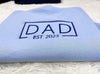 Personalized Embroidered Dad EST Sweatshirt with Kids Names on Sleeve